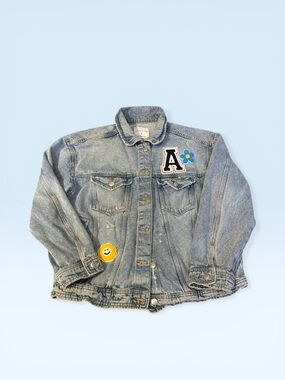 Denim Washed Jacket A Initial 23ptp